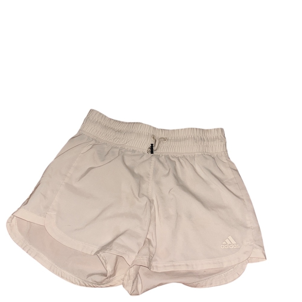 Adidas Women's Light Beige Athletic Shorts